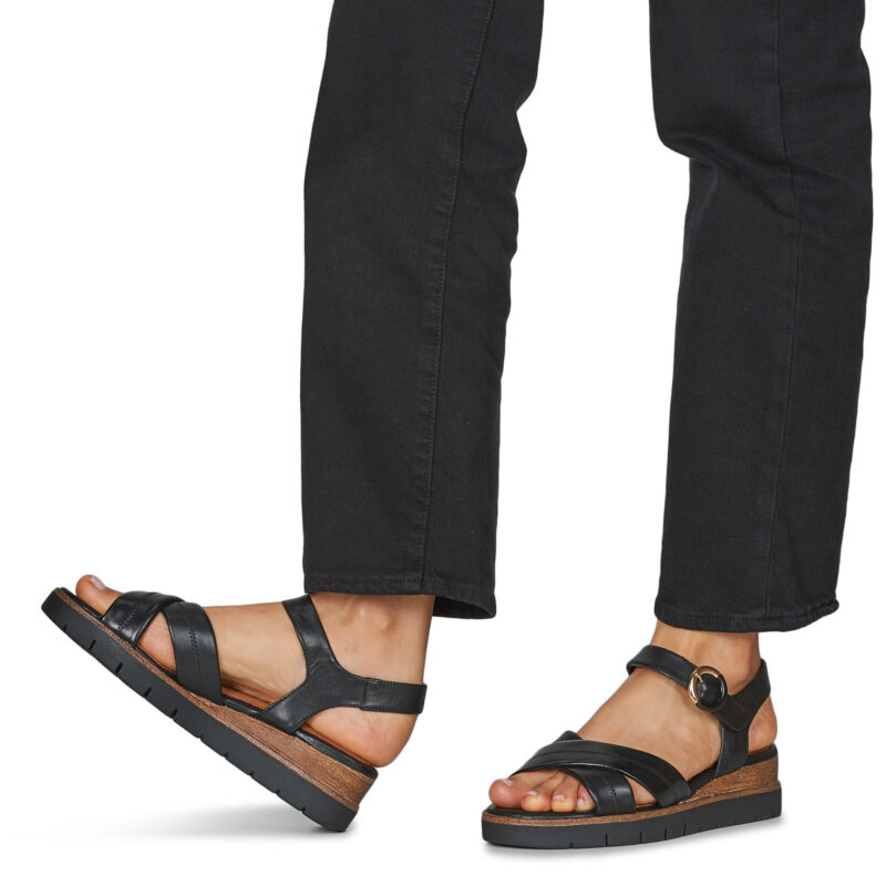 Tamaris 28202-003 Noir Sandales avec compens&eacute;es Femme - 8