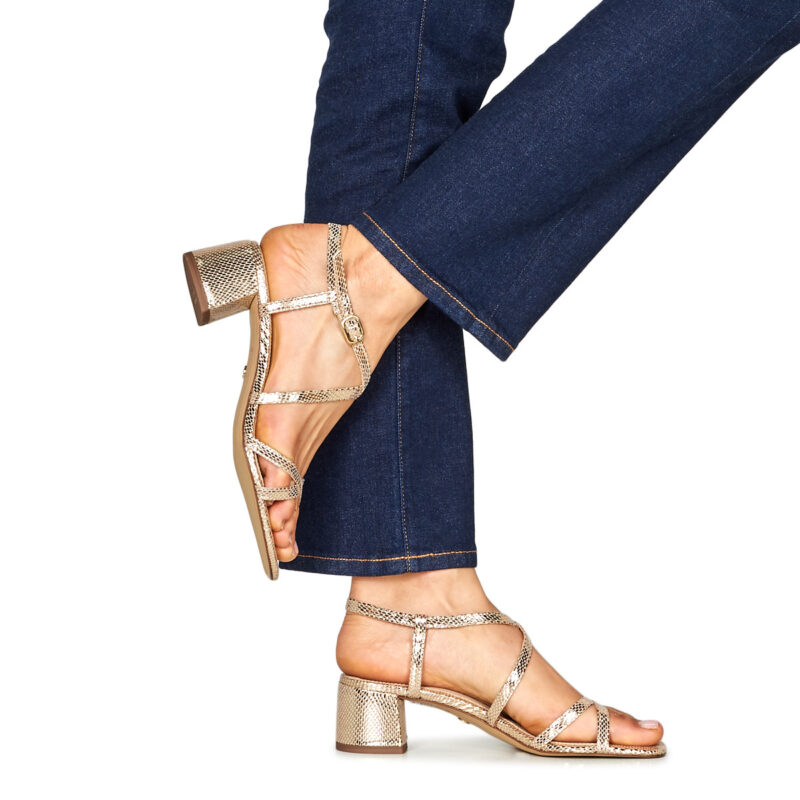 Tamaris 28204-968 Oro - Sandali con tacco Donna - 8