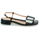 Fericelli Sandales plates noires pour femmes PANILA - Pointure 2