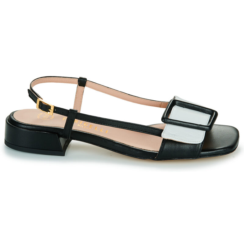 Fericelli Sandales plates noires pour femmes PANILA - Pointure 2