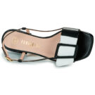 Fericelli Sandales plates noires pour femmes PANILA - Pointure 6