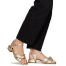 Fericelli FELICIE Gold Flache Sandalen Damen - 8
