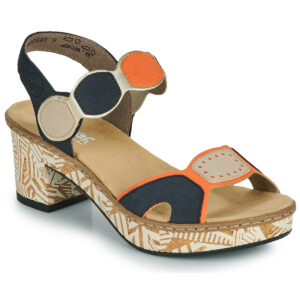 Rieker  63876-90  Blu -  Sandali con tacco  Donna