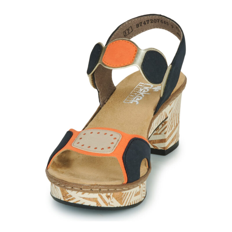 Rieker 63876-90 Blu Sandali con tacco Donna - 3