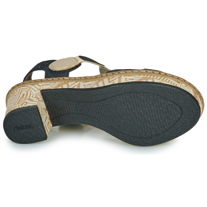 Rieker 63876-90 Blu Sandali con tacco Donna - 7