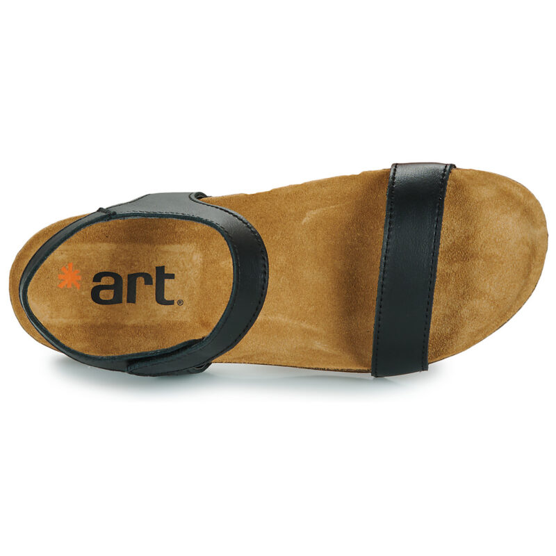 Art I BREATHE Black Low Sandals Women - 6