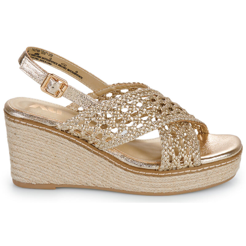 Xti 142746 Oro Sandali con zeppa Donna - 2
