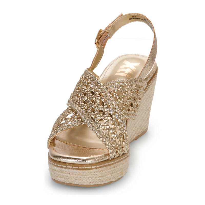 Xti 142746 Oro Sandali con zeppa Donna - 3