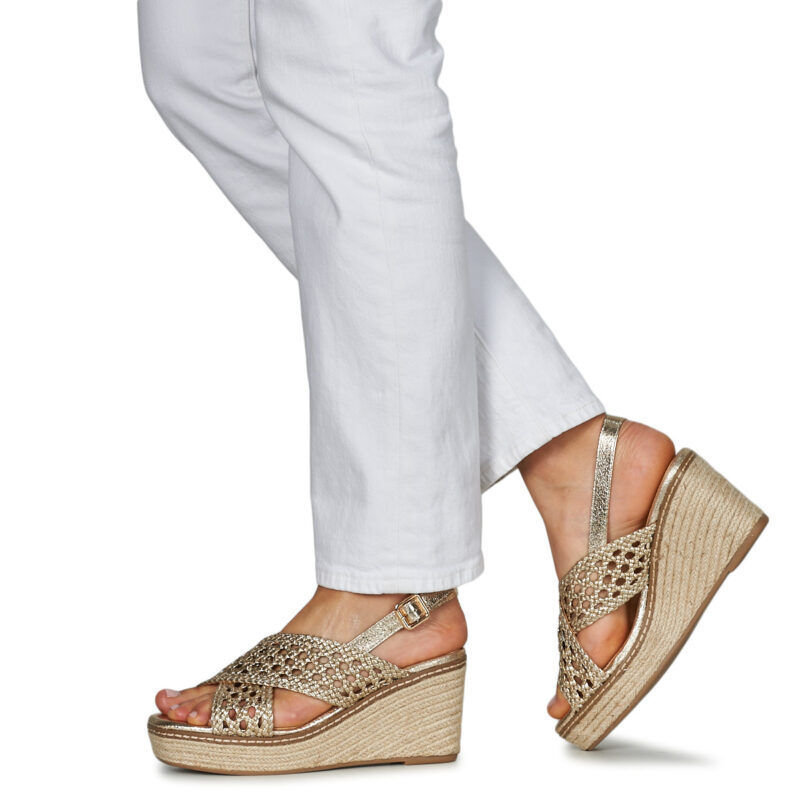 Xti 142746 Oro Sandali con zeppa Donna - 8