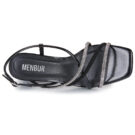 Menbur 24886 Black Heeled Sandals Women - 6