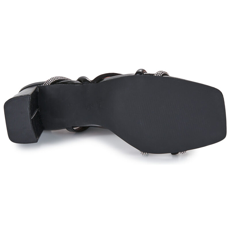 Menbur 24886 Black Heeled Sandals Women - 7