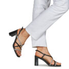 Menbur 24886 Black Heeled Sandals Women - 8