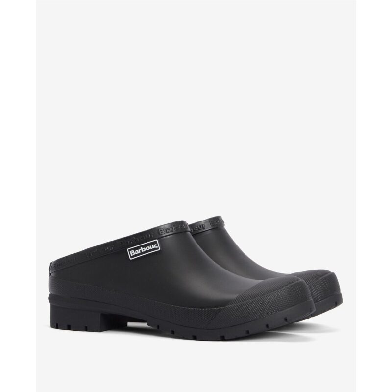 Barbour QUINN Schwarze Damen-Clogs &ndash; Gr&ouml;&szlig;e 2