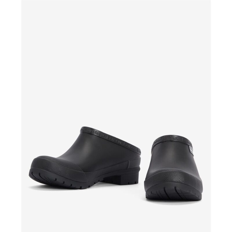 Barbour QUINN Schwarze Damen-Clogs &ndash; Gr&ouml;&szlig;e 3