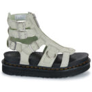 Dr. Martens Olson Smoked Mint Tumbled Nubuck Beige Sandali con zeppa Donna - 2