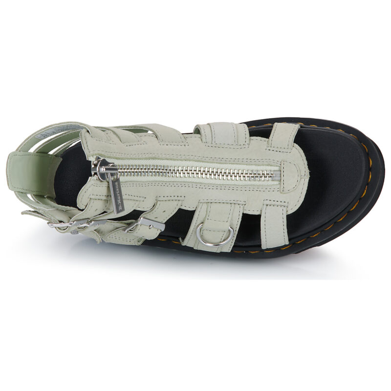 Dr. Martens Olson Smoked Mint Tumbled Nubuck Beige Sandali con zeppa Donna - 6