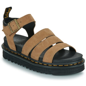 Dr. Martens  Blaire Savannah Tan Tumbled Nubuck  Beige -  Sandali con zeppa  Donna