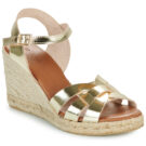 Maison Minelli IBIS-MET-PLATINE Oro Sandali con zeppa Donna - 1