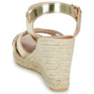 Maison Minelli IBIS-MET-PLATINE Oro Sandali con zeppa Donna - 5