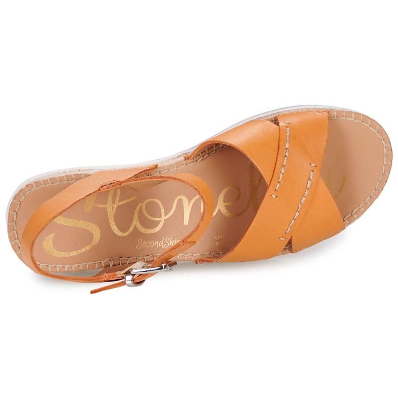 Stonefly ALEXIA 3 CALF LTH Arancio Sandali con zeppa Donna - 6