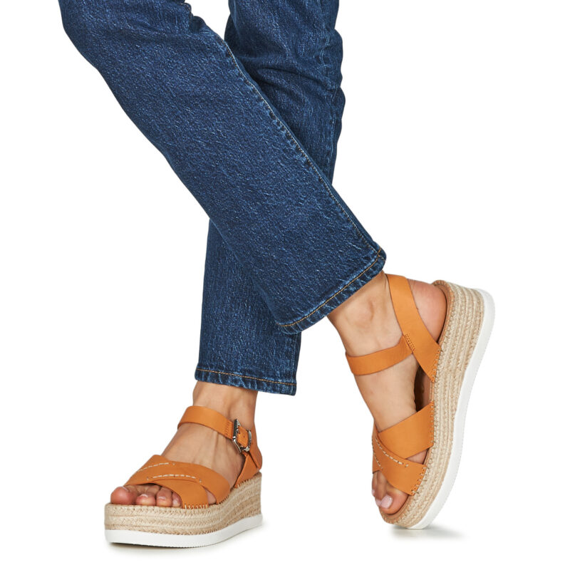 Stonefly ALEXIA 3 CALF LTH Arancio Sandali con zeppa Donna - 8