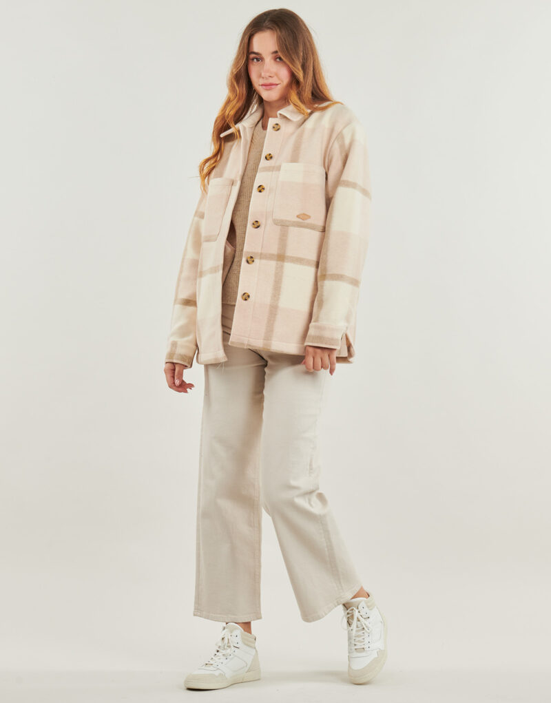 Overshirt Rip Curl SOLEIL CHECK SCHACKET Beige Overshirt Donna - 3