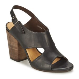 Coclico Sandalias de tac&oacute;n negras para mujer de CASPAR
