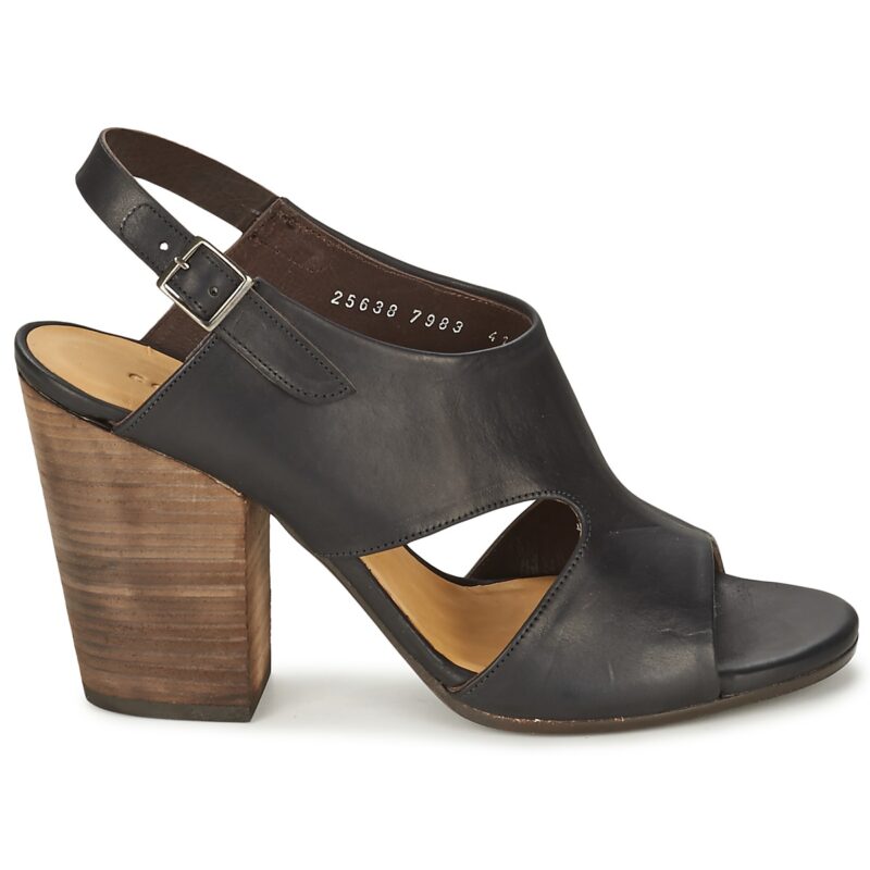 Coclico Sandalias de tac&oacute;n negras CASPAR para mujer - Talla 2