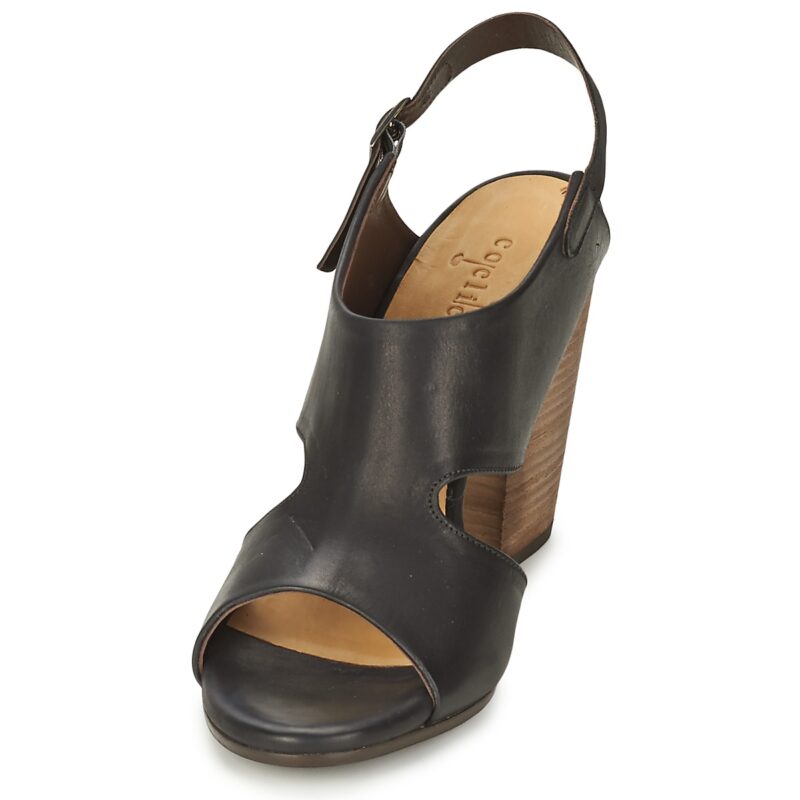 Coclico Sandalias de tac&oacute;n negras CASPAR para mujer - Talla 3