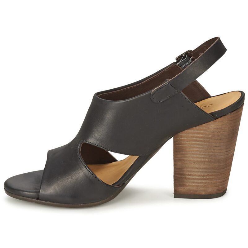 Coclico Sandalias de tac&oacute;n negras CASPAR para mujer - Talla 4
