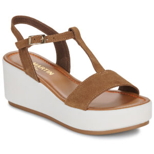JB Martin  AMY  Marrone -  Sandali con zeppa  Donna