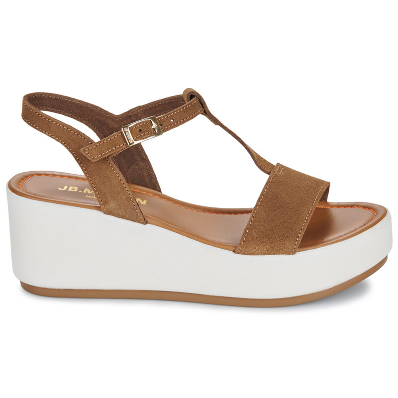 JB Martin AMY Marrone Sandali con zeppa Donna - 2