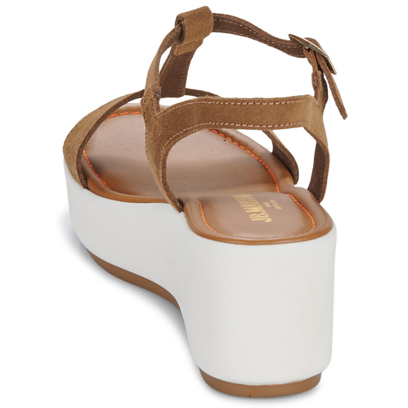 JB Martin AMY Marrone Sandali con zeppa Donna - 5
