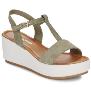 JB Martin  AMY  Kaki -  Sandali con zeppa  Donna