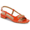 JB Martin MELBA Orange Sandalen mit Absatz Damen