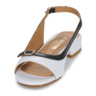 JB Martin MEYA White Sandalen mit Zeppa Donna - 3