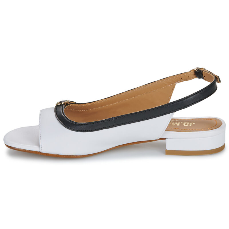 JB Martin MEYA White Sandalen mit Zeppa Donna - 4