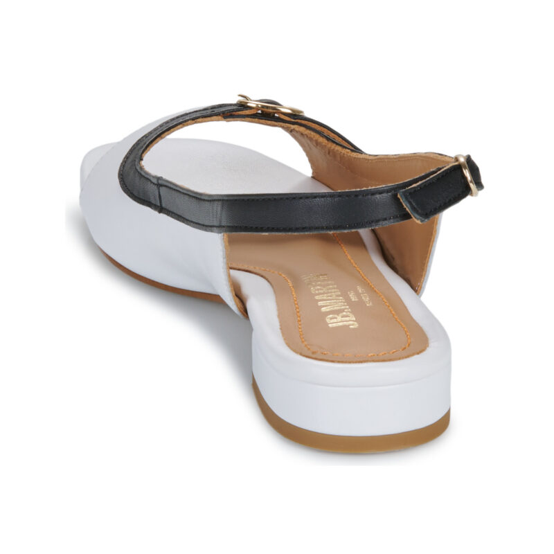 JB Martin MEYA White Sandalen mit Zeppa Donna - 5