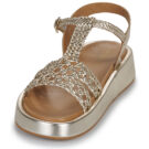 JB Martin NELIA Oro Sandali con zeppa Donna - 3