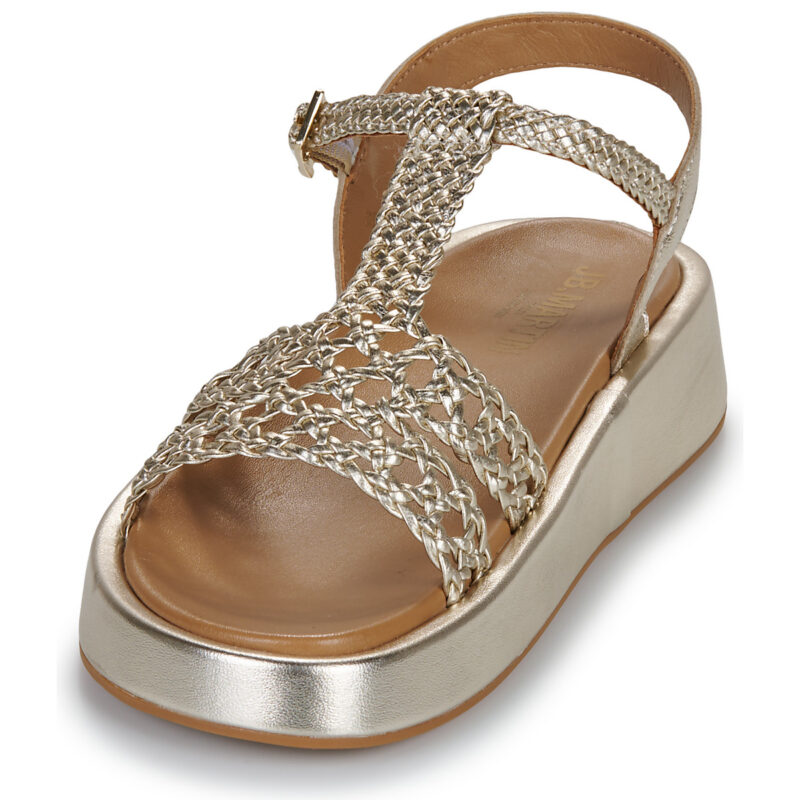 JB Martin NELIA Oro Sandali con zeppa Donna - 3