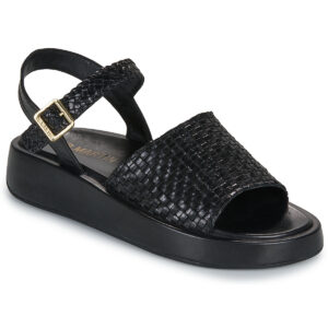 JB Martin  NEVA  Nero -  Sandali con zeppa  Donna