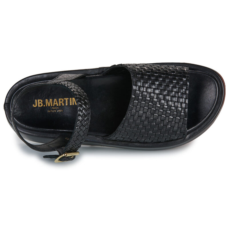 JB Martin NEVA Nero Sandali con zeppa Donna - 6