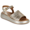 JB Martin NEVA Oro Sandali con zeppa Donna