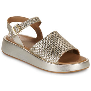 JB Martin  NEVA  Oro -  Sandali con zeppa  Donna