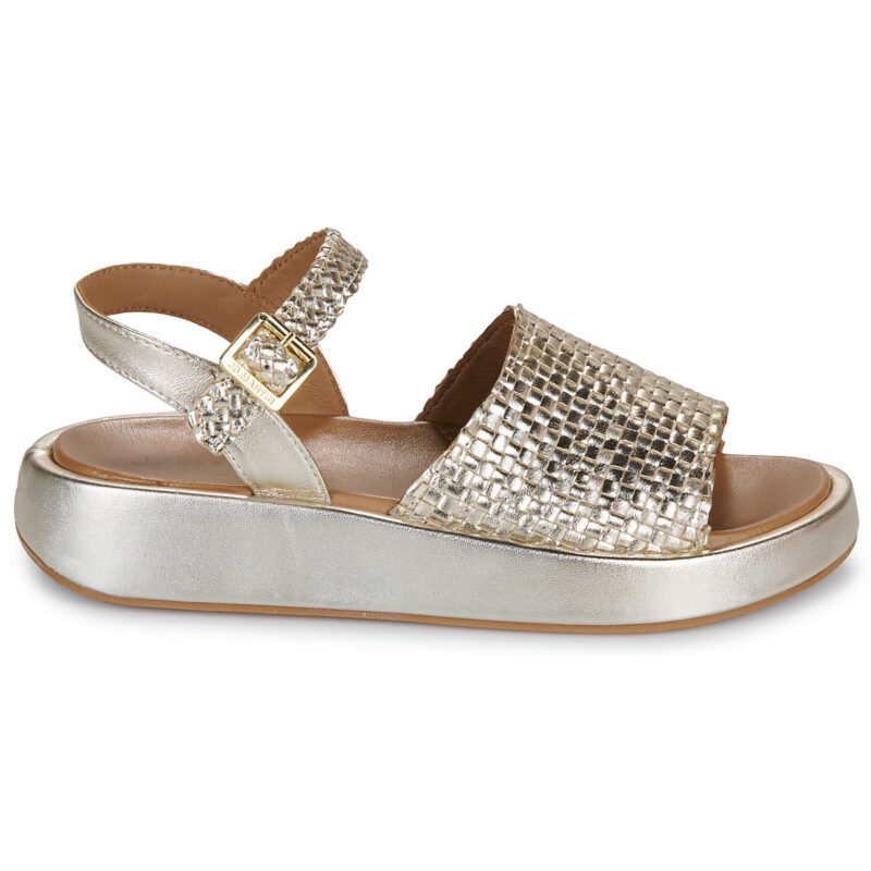 JB Martin NEVA Oro Sandali con zeppa Donna - 2