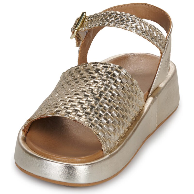 JB Martin NEVA Oro Sandali con zeppa Donna - 3