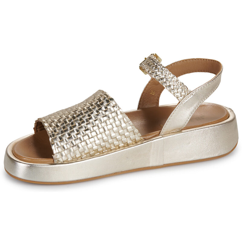 JB Martin NEVA Oro Sandali con zeppa Donna - 4