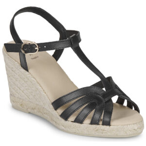 Geox  D GELSA  Nero Sandali con zeppa Donna