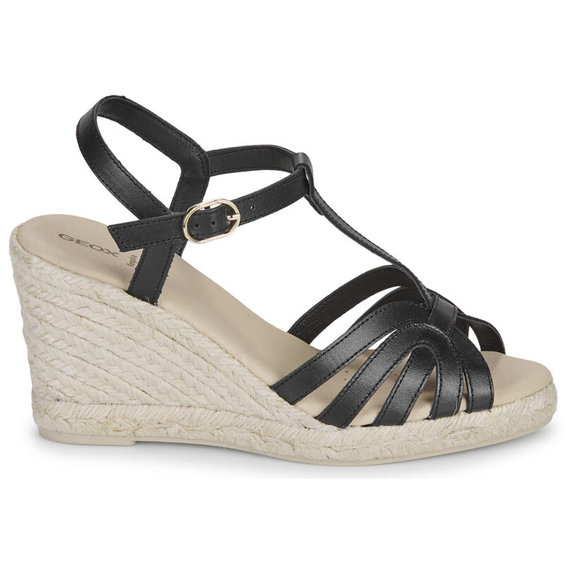 Geox D GELSA Nero Sandali con zeppa Donna - 2