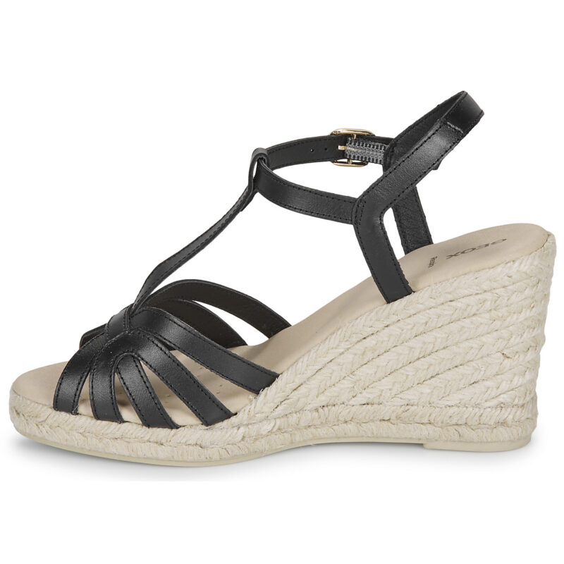 Geox D GELSA Nero Sandali con zeppa Donna - 4
